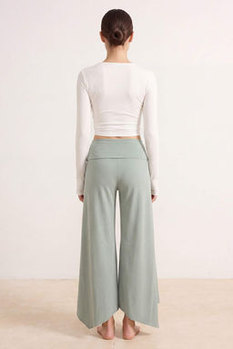 Mint F_r_al_ Soft Kuma_ Asimetrik Spor Yoga Pantolonu/ E_ofman Alt_ THMSS26EA00001 - Trendyolmilla фото 3