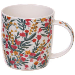Цена за 2 шт. Кружка керамическая 370мл "Цветочная мелодия", микс рисунков