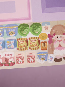 Наклейки-игра "Showcase purple" (20,5*11,5 см)