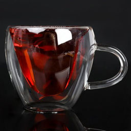 Кружка 250 мл с двойными стенками дно в виде сердца / LCWB5703 /уп 100/ - ГалеонТрейд фото 6