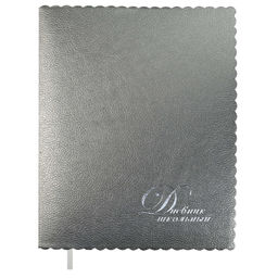 Дневник школьный арт. 68810 / 15 СЕРЫЙ (кожзам: А5+; мягкий переплёт, материал обложки: искусственн