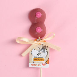 Леденец грудь Можно потрогать, вкус: малина, 45 г. (18+)