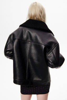 Cazadora biker con forro de borreguito - H&m фото 4
