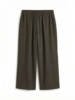 Beli Lastikli Dokulu Geni? Pa?a Kad?n Pantolon