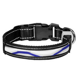 ВИА Светодиодный ошейник "Фэйм", синий, размер L, 2,5x60см 88кит09