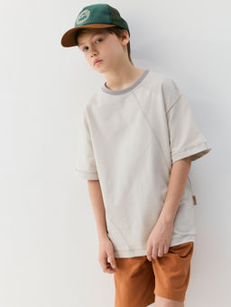 Футболка оверсайз из футера Пепел 7+ - Bungly фото 3