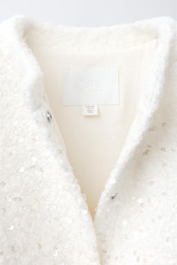 SEQUIN BOMBER JACKET - Zara фото 7