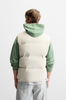 RUBBERISED PUFFER GILET - Zara фото 4