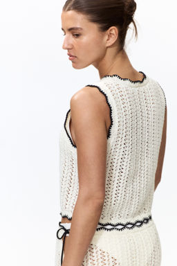 Top de playa efecto crochet - H&m фото 7