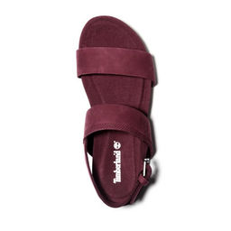 Женские сандалии Timberland Malibu Waves 2 Band Sandal бордовые  фото 5