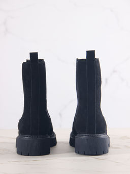 Челси 360.P.taskanabl.Черная замша/шерсть