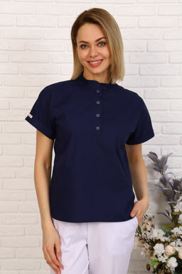 Куртка женская 189 ТС. Цвет: темно-синий