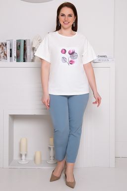 Футболка блуза 95% хлопок, 5% эластан