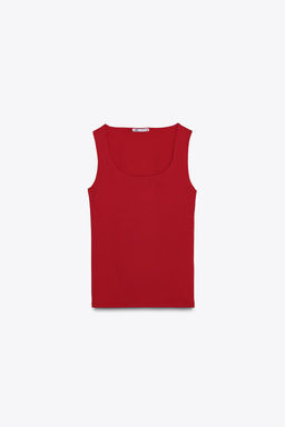 WIDE STRAP POLYAMIDE VEST TOP - Zara фото 15