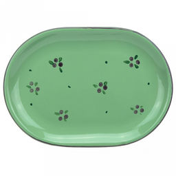 Блюдо керамическое 31х22х2,5см "Можжевельник", овал (Россия)
