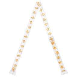 Бретели (пара) Gamma BR-1036 в пакете 10 мм 10 пар СК/Распродажа оранжевый