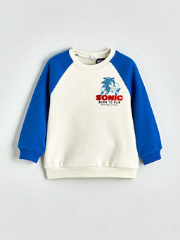 Sonic Bask?l? Erkek ?ocuk Sweatshirt ve E?ofman Alt