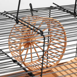 Клетка-мини для грызунов Пижон №2, укомплектованная, 27 х 15 х 16 см, бежевая  фото 3