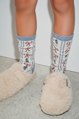 2-PACK OF LONG GREEK KEY AND BOW SOCKS - Zara фото 5