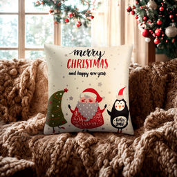 Наволочка декоративная новогодняя «Этель. Christmas» 40×40 см