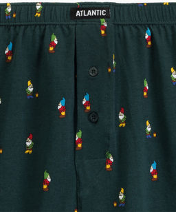 ATLANTIC 2GMB-013 Трусы боксеры Check - набор 2 шт. темно-зеленый + темно-синий  фото 4