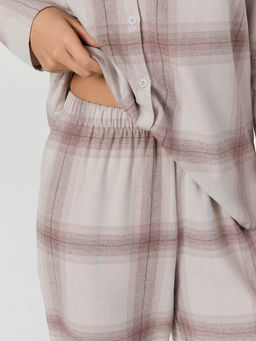 Комплект женский домашний серый в клетку - Mark formelle фото 6