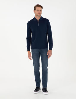 Lacivert Regular Fit Sweatshirt - Pierre cardin фото 4