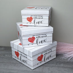 Коробка подарочная 3 штуки / 2289-SY542 /уп 36/ - Галеонтрейд фото 3