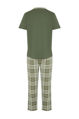 TRENDYOL MAN Antrasit Regular Fit Ekose Orme Pijama Tak?m? TMNSS24PT00037 - Trendyolmilla фото 16