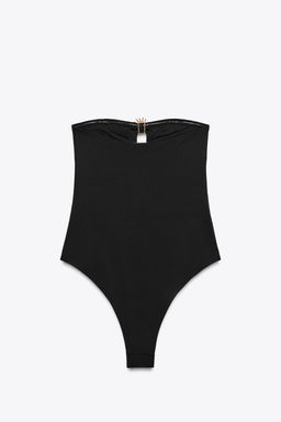 BANDEAU SWIMSUIT WITH SUN DETAILS - Zara фото 10