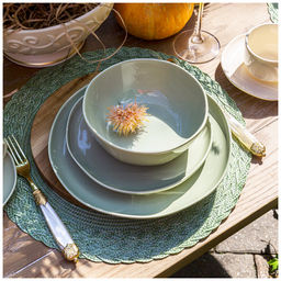 Цена за 4 шт. ТАРЕЛКА ЗАКУСОЧНАЯ LEFARD TRENDY 20,5 СМ ЗЕЛЕНАЯ  фото 3