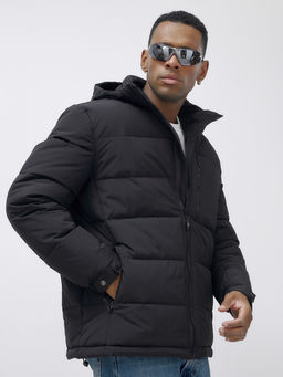 Куртка спортивная мужская зимняя большого размера черного цвета 617Ch - Wonderrman фото 11