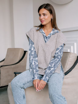 02-1165 Блуза - Вишня фото 8