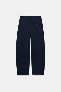 BALLOON PINSTRIPE TROUSERS - Zara фото 6