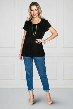 БЛУЗКА ТИНЕЛЛА (БЛЭК) - Bellovera фото 5