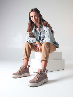 Ботинки EDART 229.windy be. Капучино замша/мех