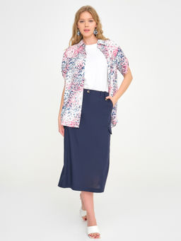 Блуза из вискозы с принтом