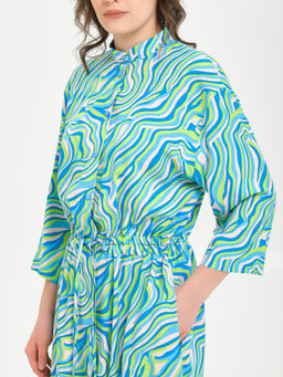 Платье из вискозы с принтом