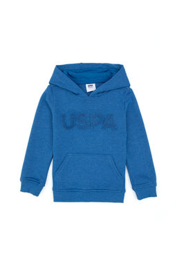 Erkek _ocuk Mavi Basic Kap__onlu Sweatshirt Sepette S_rpriz _ndirim