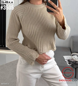 Свитер женский с рваным эффектом