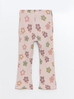 Beli Lastikli ?i?ekli ?spanyol Pa?a K?z Bebek Tayt - Waikiki фото 3