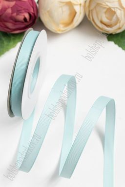 Лента репсовая 1 см*20 ярд "1 сорт" (SF-1346) голубой №011