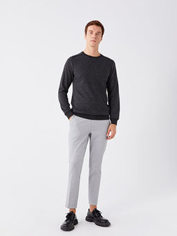 Bisiklet Yaka Uzun Kollu Erkek Sweatshirt