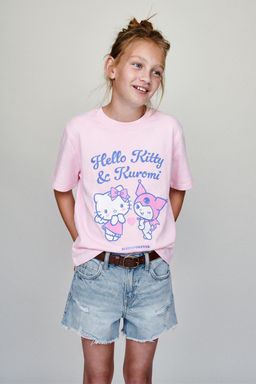 CAMISETA HELLO KITTY AND KUROMI   SANRIO / Rosa