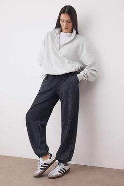 Antrasit Eskitme/Soluk Efektli Loose Jogger Orme Esofman Alt? TWOAW26EA00019 - Trendyolmilla фото 2