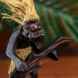 Сувенир «Абориген-гитарист», 16×10×8 см, дерево