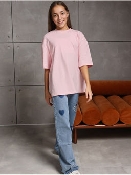 Футболка "Базовая" Розовый Девочка