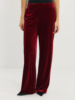 Прямые брюки из бархата / Zarina
