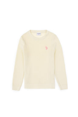 K_z _ocuk Krem Basic Kazak Sepette S_rpriz _ndirim - U.s. polo assn фото 2