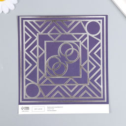 Цена за 10 шт. Бумага для скрапбукинга двусторонняя Эклектика серебро и мехенди, плотность 180 г, 15.5?17 см